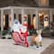 6ft. Airblown® Inflatable Rudolph Pulling Santa & Bumble Sleigh Scene